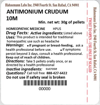 Antimonium Crudum 10m 30g (Antimonium Crudum 10m 30g)
